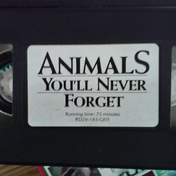 Collectable Animals You'll Never Forget VHS 75 Min Perfect Condition 1994 - Picture 5 of 5